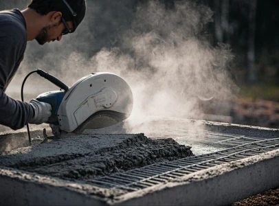 Découpe dalle béton évacuation