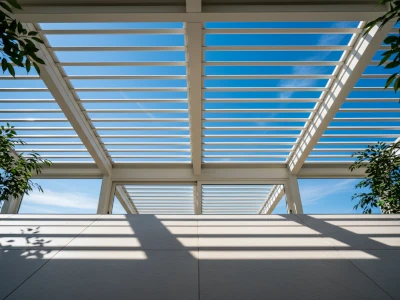 Toiture véranda bioclimatique lames orientables Var