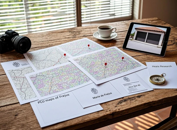 Dossier de permis de construire pour conversion garage à Fréjus préparé par Azur Bati 83, artisan local