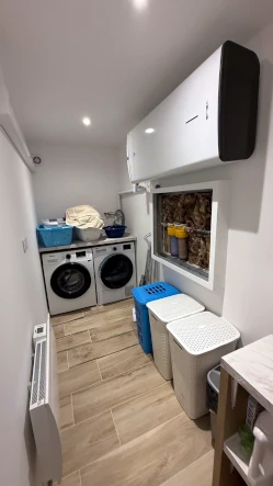 Installation plomberie et buanderie technique dans conversion garage à Saint-Raphaël par Azur Bati 83