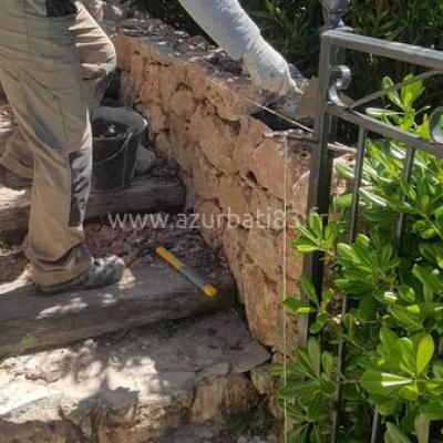 Construction Mur En Pierre Naturelle à Fréjus